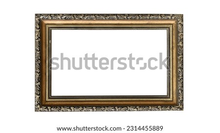 vintage photo frame close up Photo isolated on white background This has clipping path.