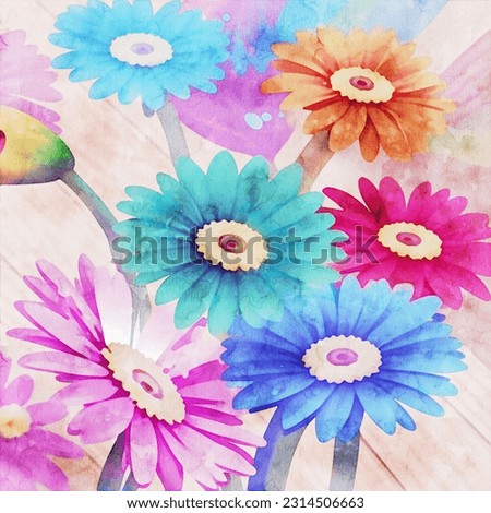 Watercolor Flower Wedding Illustrations Beautiful