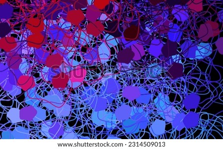 Dark Blue, Red vector template with chaotic shapes. Illustration with colorful gradient shapes in abstract style. Simple design for your web site.