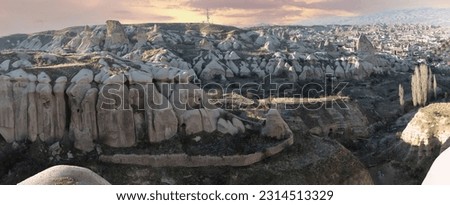 Türkiye Cappadocia view of the Zelve Valley on a sunny spring day Royalty-Free Stock Photo #2314513329