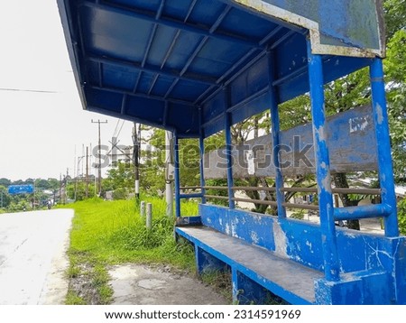 Bus stop in the Mentawai Islands.