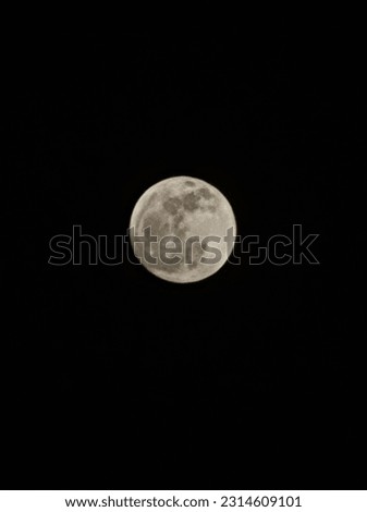 Full moon picture taken during midnight