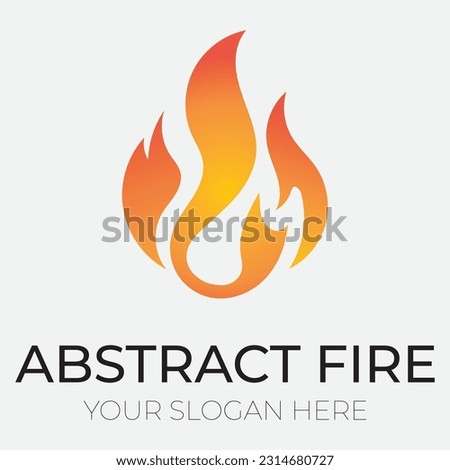 Flame logo design template illustration.creative vector icon