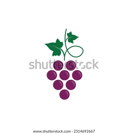 Vector stock logo, abstract wine vector template. Illustration design of elegant logotype wine store on a dark claret