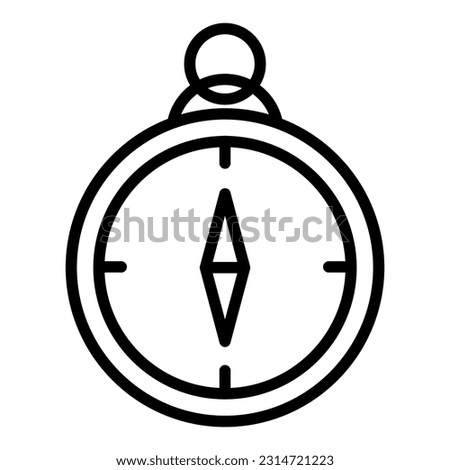 compass icon with transparent background