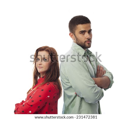 boy and girl with arms crossed