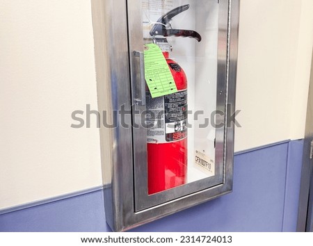 Fire extinguisher symbolizes safety, preparedness, protection, and the ability to suppress and control fires in emergency situations