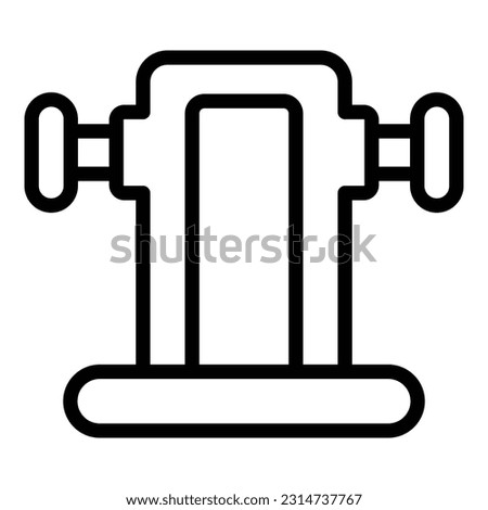 Gym lifting icon outline vector. Exercise equipment. Sport training