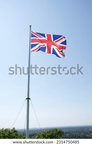 Union Jack flying high in the sky