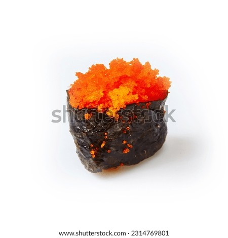 Gunkan Maki Sushi with tobiko caviar