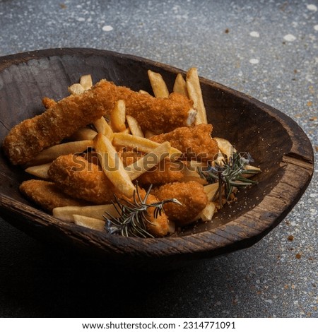 Nuggets food photos. Chicken nugget photography for restaurant and cafe menu. Fast food, chicken wings pictures