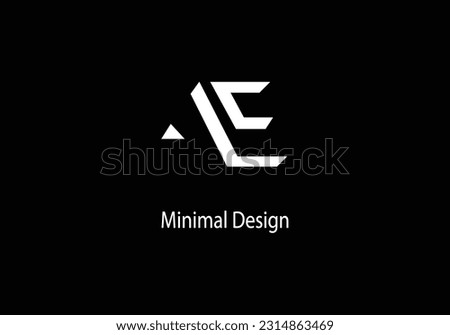 Alphabet AE monogram logo design. Alphabet AE. vector logo. Modran word AF.  logo. AF. marketing design. AF icon logo. Royalty-Free Stock Photo #2314863469
