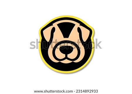 A Dog drawing with a blank background