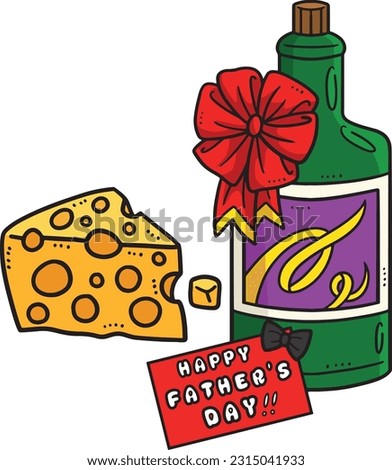 Happy Fathers Day Cartoon Colored Clipart 