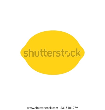 Vector lemon illustration isolated on white background. Royalty-Free Stock Photo #2315101279