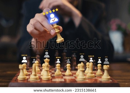 Hand pick up an Outstanding chess, business leadership management. Manager is hiring a right person with talent skills for a position. Soft and hard skill. Key person for successful work. 