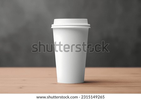Coffee paper cup mockup Blank Coffee paper mug mock up cover	 Royalty-Free Stock Photo #2315149265