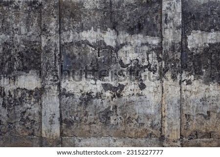 High resolution concrete cement wall with cement pillars Royalty-Free Stock Photo #2315227777