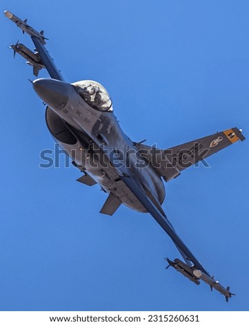F-16 on the low flex departure at Nellis Air Force base Nevada Royalty-Free Stock Photo #2315260631