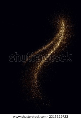Luxury Gold Dust Abstract Sparkly Feame Border Background Royalty-Free Stock Photo #2315322923