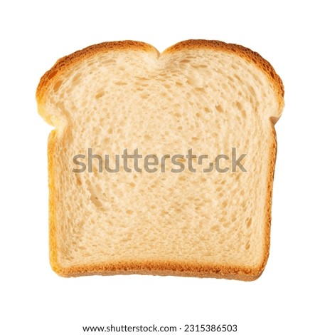 Toast bread slice isolated on white background Royalty-Free Stock Photo #2315386503