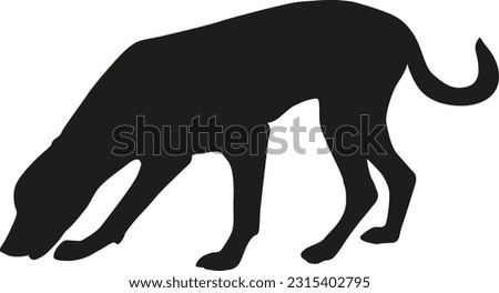 vector dog silhouette photo, silhouette dog