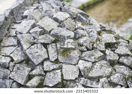 Gray stone wall, background, wall, texture, brick