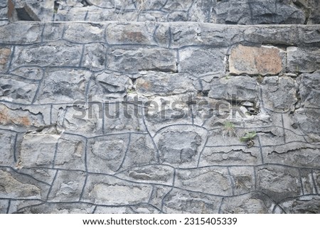 Gray stone wall, background, wall, texture, brick