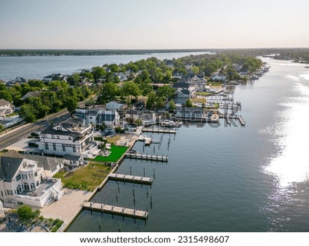 aerial drone of Brick New Jersey  Royalty-Free Stock Photo #2315498607