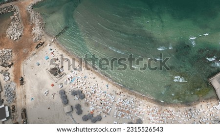 Metzitzim Beach Tel Aviv Israel drone photography