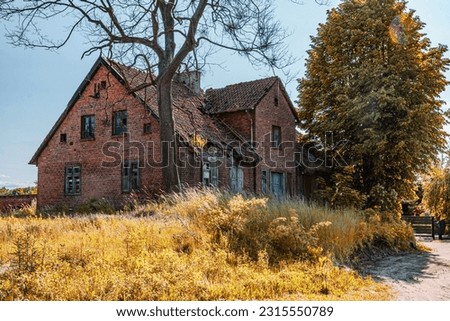 Old spooky abandoned house in England Royalty-Free Stock Photo #2315550789