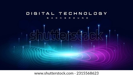 Digital technology metaverse neon blue pink background, cyber information, abstract speed connect communication, innovation future meta tech, internet network connection, Ai big data, illustration 3d Royalty-Free Stock Photo #2315568623