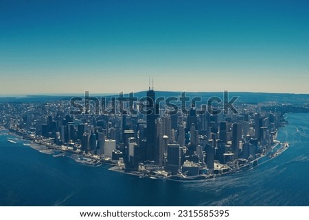 a conceptual fantasy city skyline