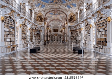 World's largest abbey library, Admont Abbey, Styria, Austria