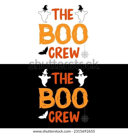Halloween T shirt. The boo crew