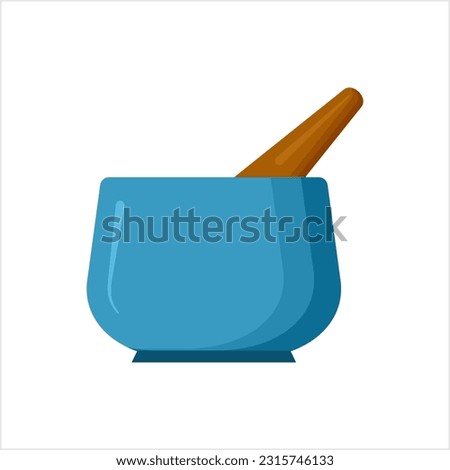 Mortar And Pestle, Mortar And Pestle Icon Vector Art Illustration