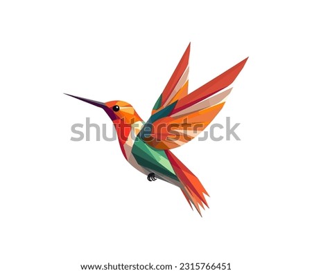 Bird illustration Flat vector logo Royalty-Free Stock Photo #2315766451