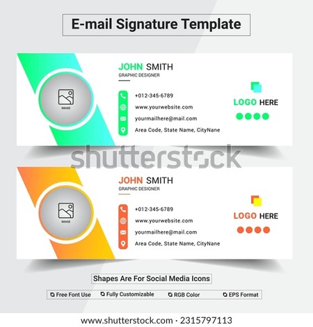 E-mail Signature Design Template.
creative email, custom email, 