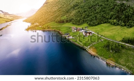 water, mountains, trees, nature, landscape, element
