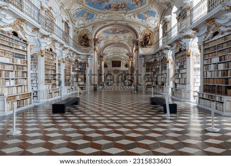Admont Abbey Library. Stiftsbibliothek Admont . World's largest monastic library