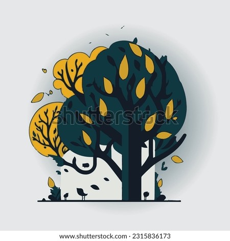tree vector illustration, tree clip art