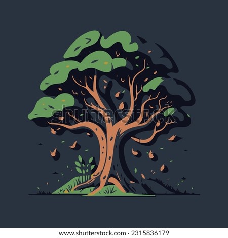 tree vector illustration, tree clip art