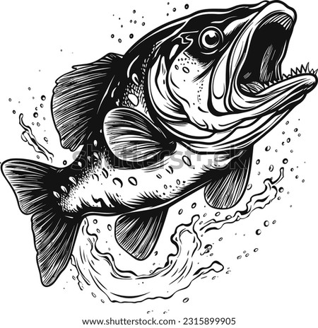 Serene Fish Vector Illustrations for Calm and Tranquil Artistic Expressions