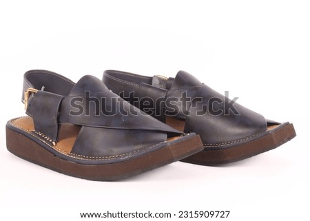 This the picture of men`s Peshawari chapal (sandal)