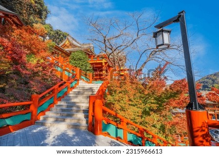 Yutoku Inari shrine in Kashima City,  considered to be one of Japan's top three shrines dedicated to Inari alongside Fushimi Inari in Kyoto and Toyokawa Inari in Aichi Royalty-Free Stock Photo #2315966613