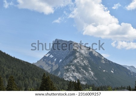 Mt. Columbia in late spring Royalty-Free Stock Photo #2316009257