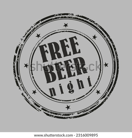free beer night music equitment group band for every universe 2D vector palgenep
