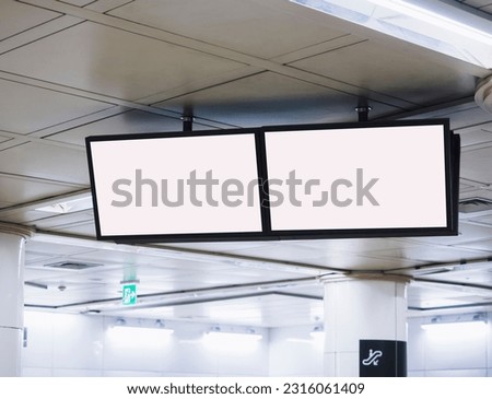 Blank Tv Screen Media display indoor Public building Mock up LCD 