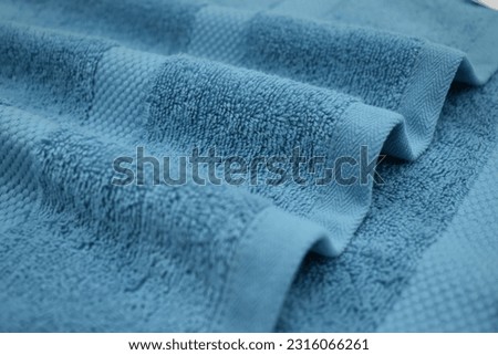 Aqua Color Bath Towel wave style 100% cotton terry bath towel hand towel wash cloth Royalty-Free Stock Photo #2316066261
