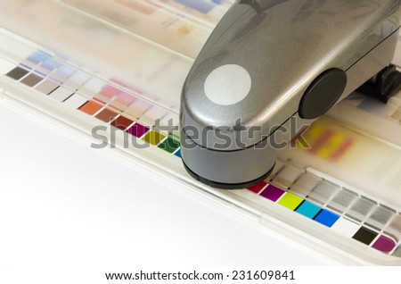 Print Spectrophotometer on Chart color control measurement